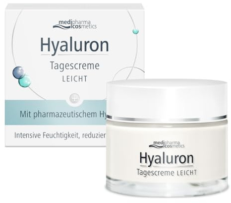 Hyaluron Tagescreme leicht – mit Anti-Aging-Effekt – medipharma cosmetics – 50 ml