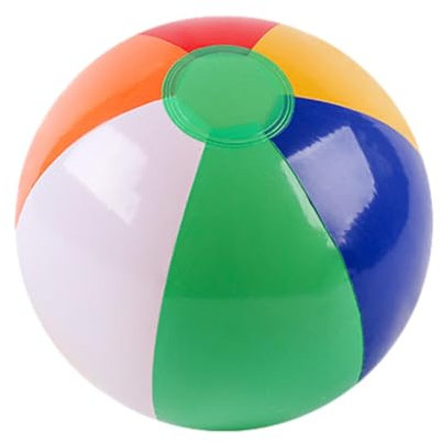 Rainbow Beach Balls - Beach Inflatable Ball Toy | Vibrant Swim Spheres, Pool Party Favors, Kids Water Toys Set, Outdoor Games, Colorful Floating Orbs for Children Supplies