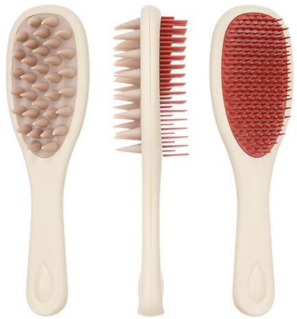 Peine multiusos de doble cara con mango extendido para fácil de usar, accesorios de peluquería para el hogar, peine unisex