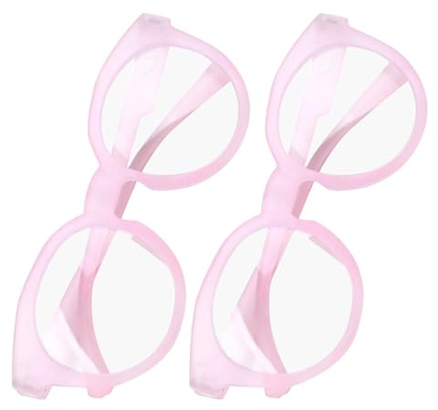 BESTonZON Gafas Filtro de Luz Azul 2 Unidades Color Rosa Protección Ocular Antifatiga Visual para Ordenador Lectura y Juegos Digitales