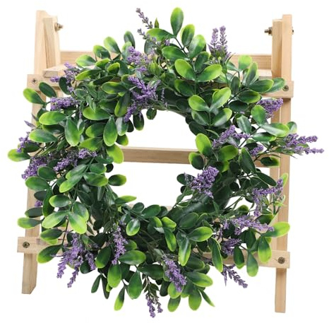 Corona de Primavera para Puerta de Entrada, Corona Verde Artificial para Porche Interior y Exterior, Ventana, Decoraciones para Fiesta de Boda en casa