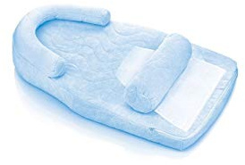 BabyJem 1114262 Baby Reflux - Almohada ortopédica, Azul, 1 Pieza