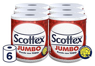 Scottex Jumbo Küchenpapier, 6 Rollen