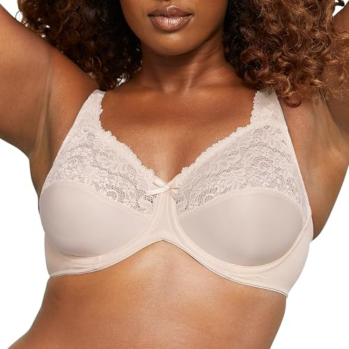 Lilyette womens Microfiber Minimizer Bra, Paris Nude, 42DD US