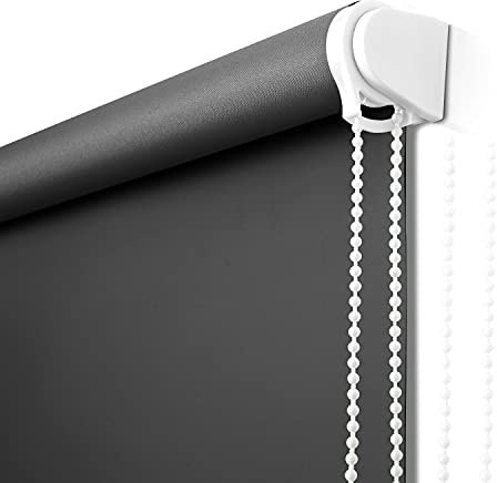 NUTRO CHILL Blackout Blinds, Window Roller Blinds Thermal Insulated Roller Shades for Home, Hotel, Club, Restaurant, Office (73 W x 68 L, Black)