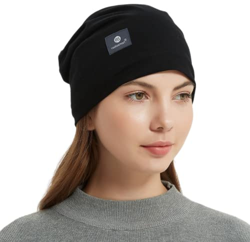 Radia Smart Bonnet Souple de Protection Contre Les Champs électromagnétiques, 5G, Blindage RF, Protection WiFi, Manteau Cerveau, Noir, Taille L