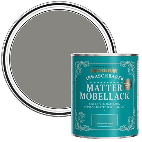 Rust-Oleum Grey Furniture & Skirting Board Paint in Matt Finish - Art School 750ml