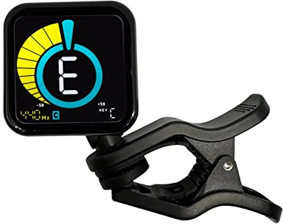 KLIQ UberTuner-MAX USB Rechargeable Clip On Guitar Tuner -Black Version