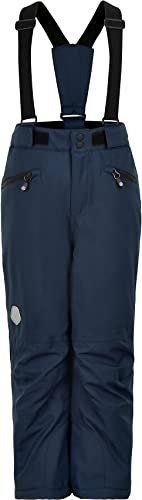 Color Kids Unisex Kids Ski W.Pockets-Recycled Snow Pants, Total Eclipse, 122