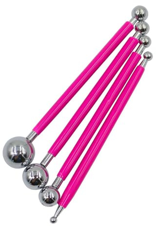 Strumento per sigillatura a sfera in metallo, confezione da 4 strumenti di rimozione del silicone, kit di attrezzi per argilla polimerica, strumento professionale per sigillatura di piastrelle,