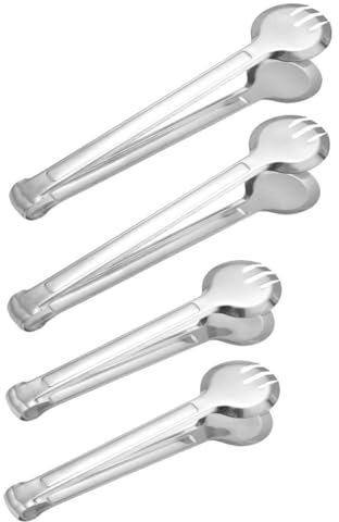 Zerodeko Brotzange 4 Stück BBQ-Food-Sandwich-Brot-Clip Küchenzange aus Edelstahl Edelstahlklammern kuchen Kochgeschirr aus Edelstahl Servierclips Lebensmittelclip aus Edelstahl Mini