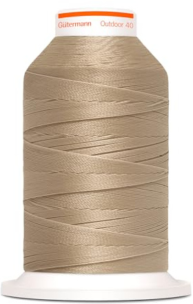 Gütermann Outdoor 40 – Filo da cucito speciale per tessuti esterni. No. 40 lunghezza 400 m – filato di poliestere resistente ai raggi UV 798300 (beige)