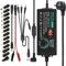 3-24V 5A 120W Einstellbares Netzadapter, Universal Verstellbarer Netzteil Adapter,100V-240V AC to DC 5A Netzteil mit 14 Tipps und 1 Buchse auf 4 Stecker Splitterkabel für Haushaltselektronik,DC Motor