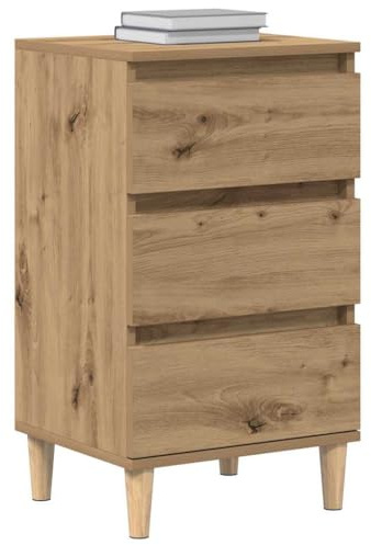 vidaXL Armario de Noche Roble Artisan 40 x 35 x 70 cm