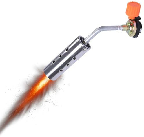 PHMING Fiamma Ossidrica Portatile, Cannello da Cucina, Cannello per Saldatura in Acciaio Inossidabile, Può Essere Invertito, Adatto per Campeggio in Famiglia, Saldatura, Barbecue