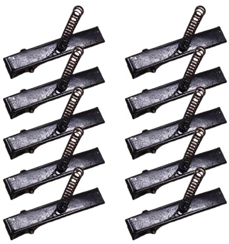 1 pieza/10 pinzas para el pelo lisas en blanco con horquillas de aleación de resorte, pasadores lisos para manualidades, pinzas para el pelo de cabeza plana