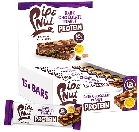 Pip & Nut Protein Dark Chocolate Peanut Bar 15 x 46g