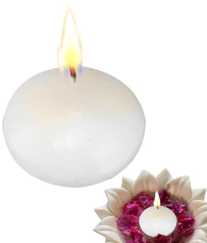 Velas Flotantes para Agua | Velas Flotantes De Larga Duración Para Bodas Y Fiestas - Decoración Sin Humo Para Bañeras Jardines Patios Eventos Festivos Y Favores De Regalo