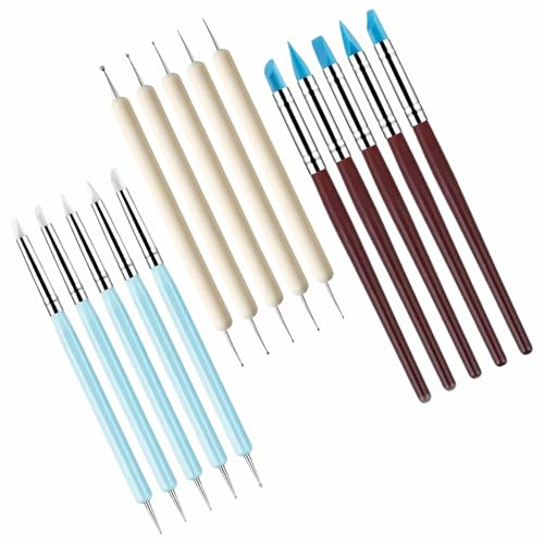 15 Pièces Outils de Sculpture Outils de Modélisation Outils d'argile