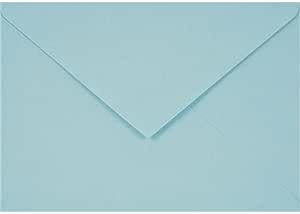 Netuno 25 Briefumschläge Hell-Blau DIN C6 114 x 162 mm 115g Sirio Color Celeste schöne Umschläge elegant für Hochzeit Geburtstag Taufe Weihnachten Einladungskarten Einladungsumschläge hochwertig