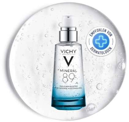VICHY Hyaluron-Boost feuchtigkeitsspendendes Serum, Aufpolsternd, Anti-Falten, Mit Hyaluronsäure und essenziellen Mineralien, Minéral 89, 50 ml