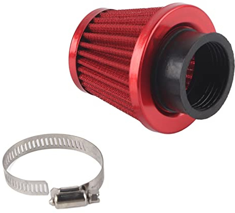38mm Air Filter Motorcycle Clamp-On Air Intake Induction Kit High Flow Air Filter for Off-Road Motorcycle ATV Quad Dirt Pit Bike(Red),air filter