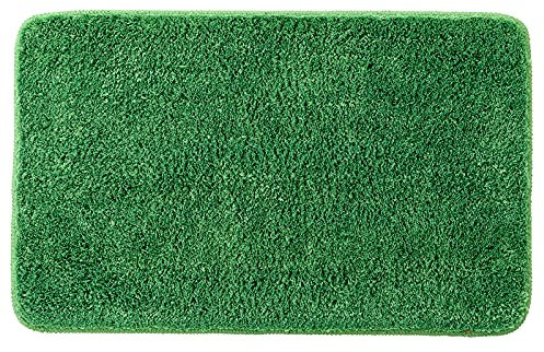 MIULEE Teppich Badematte Badezimmerteppich rutschfest Waschbar Badteppich Bettvorleger Badvorleger Saugfähige Duschvorleger Fussmatte für Wohnzimmer Schlafzimmer Badezimmer 40x60 cm Grasgrün