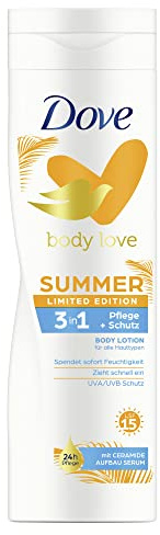 Dove Body Love Body Lotion 24h Pflege mit UVA/UVB Schutz und LSF15 für alle Hauttypen 250 ml 1 Stück