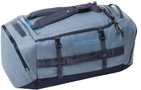 Eagle Creek Cargo Hauler Reisetasche 90L I Extrem robust & wasserabweisend I Duffel mit Rucksack-Tragefunktion für Reisen & Outdoor I 90L Volumen I Glacier Blue