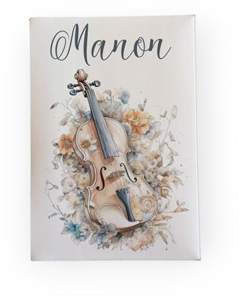 Porte ordonnance motif Violon pour ranger ordonnance, carte vitale, carte mutuelle, rangement dossier médical ref C1013 (Blanc)