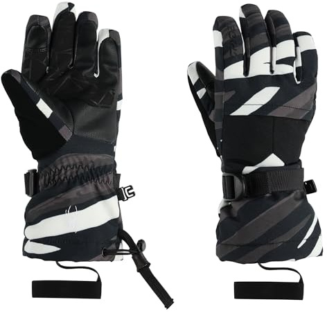 Spyder Guantes De Esquí Synthesis, Niña, Tiger Polar, L