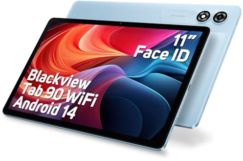 Blackview Tab90 WiFi Android 15 Tablet 11 Zoll,12GB RAM 128GB Speicherplatz(2TB TF),Großes Display Widevide L1,Octa-core T606, 8200mAh Akku,5G WiFi,Dual Kamera 13MP+8MP,GMS,BT 5.0
