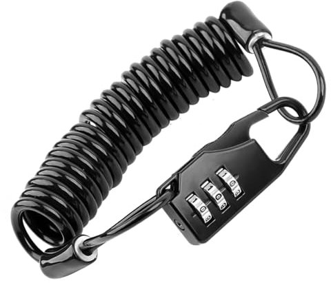 XPEX Fahrradschloss zahlenschloss Fahrradschloss Kabelschloss Helmschloss Zahlenschloss aus Zinklegierung und PVC für Motorradhelm, Fahrradhelm, Kinderwagen fahrradschloss kinder