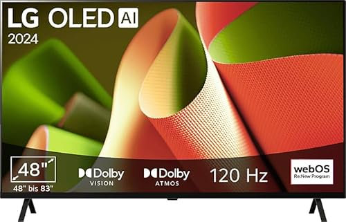 LG OLED48B49LA TV 48 (121 cm) OLED Fernseher (α8 4K AI-Prozessor, webOS 24, Dolby Vision, bis zu 120Hz) [Modelljahr 2024]