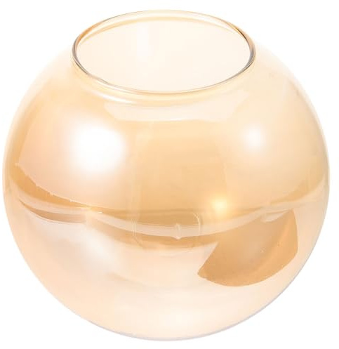 SAFIGLE Pantalla de Lámpara de Cristal Forma, Repuesto para Lámpara Colgante, Diámetro 150Mm, Vidrio Bordes Redondeados, Diseño Semicircular, Fácil Instalación, para Decoración de