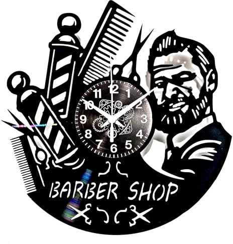 Instant Karma Clocks | Orologio da Parete Barber Shop Vintage | Decorazione per Barbiere e Parrucchiere | Idea Regalo per Barberia