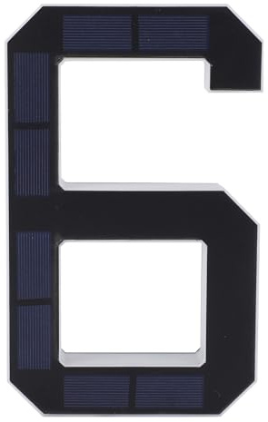 Número de Casa LED Solar de 9 Pulgadas, Luz de Señal de Dirección con