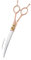 Dream Reach Fellschere Gebogene Hundeschere 7 Inch Hunde Haarschere professionelle Tierpflege Gebogene Schere aus 440C japanischr Edelstahl Fellpflege für Hunde Katze (7 Zoll Gebogene Schere)