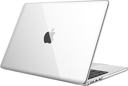 Fintie Case for MacBook Air 13.6 inch M4/M3/M2 (2025/2024/2022), Snap On Hard Shell Cover Compatible with MacBook Air 13.6 Retina Display & Touch ID, A3240 A3113 A2681, Crystal Clear