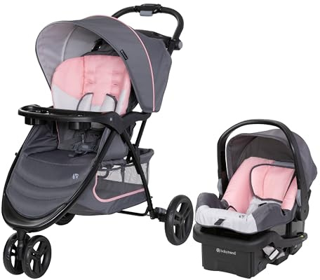 Baby Trend EZ Ride Travel System with EZ-Lift™ Infant Car Seat, Dash Pink