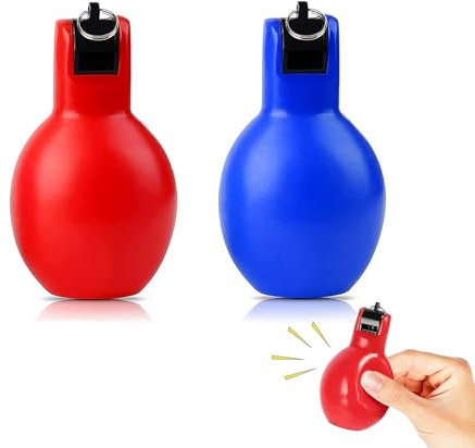 YUGUOLAN 2 Stück Trillerpfeife Laut Notfall, Handpfeife Sportunterricht, Pfeife Sport Handpfeife, Hygienische Handpfeife, Für Schiedsrichter Trainer Fußball Sportlehrer Hundetrainer (Rot, Blau)