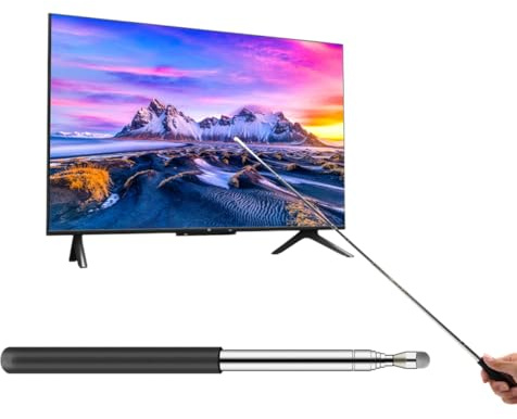 WUSJCOF 1 unidad puntero retráctil para el aula con pantalla táctil (negro)