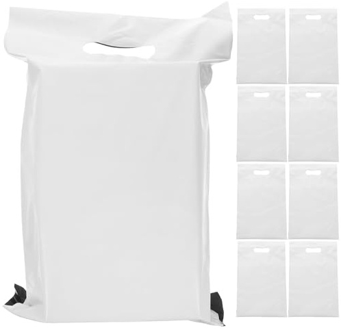 SECFOU Bolsas de Envío Gruesas para Ropa Asa, Tamaño 26x33 Cm, Material Pe Resistente, Sobres de Embalaje Sellados y Reforzados, Paquete de 100 Unidades para Envíos Seguros