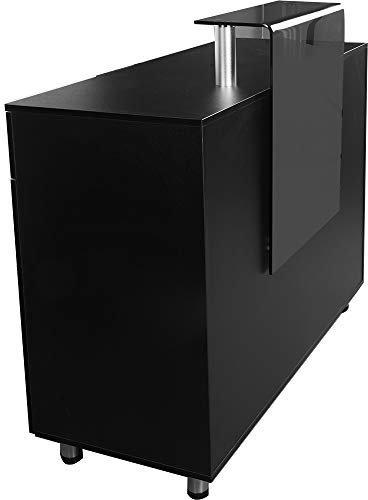 453307 Empfangstheke schwarz Friseurrezeption Rezeption Tresen Tisch
