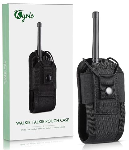 Kyrio Molle porta radio Walkie Talkie Pouch Case per cintura di servizio radio fondina tattica caccia citofono borsa interfono