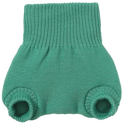Disana Pantalones de pañales de lana 100% lana merino, cubierta de pañales (74-80, menta)