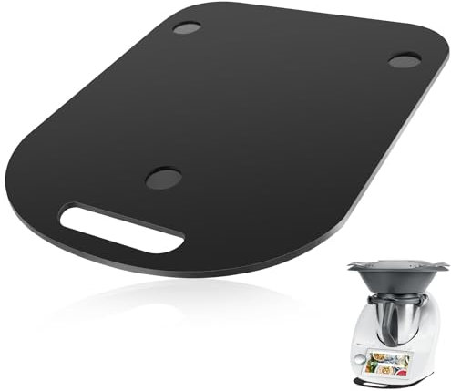 Auauraintt Tabla Deslizante para Thermomix TM6 TM5, Base Deslizador Thermomix TM6/TM5, Acrílica Accesorio para Thermomix, Negro