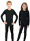 Homord Thermounterwäsche Kinder, Skiunterwäsche Funktionsunterwäsche für Ski,Fussball,Sport - Thermo Unterwäsche Set für Jungen und Mädchen Lange Atmungsaktiv Sportunterwäsche für 6-14 Jahre Kids