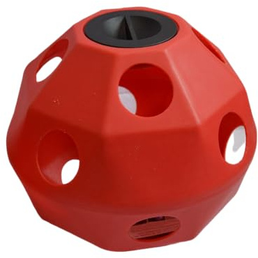 Hay Ball Feeders for Horses and Ponies (Free Delivery) (Red, 75mm) | The Hay Ball size is 37x40x40cm & Weighs 1.6kg