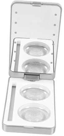 IWOWHERO Led Wimpern Aufbewahrungsbox Mit Spiegel Kreative Wimpern Organizer Für Falsche Wiederverwendbare Kunststoffbox Für